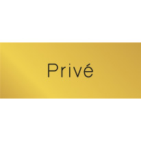 Signalétique gravée Privé - Gamme Métal