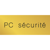 Signalétique gravée PC sécurité - Gamme Métal