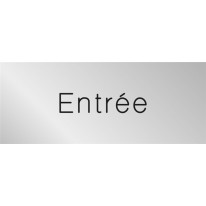 Signalétique gravée Entrée - Gamme Métal
