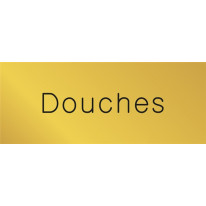 Signalétique gravée Douches - Gamme Métal
