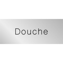 Signalétique gravée Douche - Gamme Métal