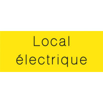 Signalétique gravée Local électrique - Gamme Coule