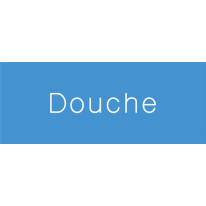 Signalétique gravée Douche - Gamme Couleur