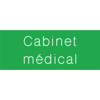 Signalétique gravée Cabinet Médical - Gamme Couleu