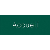 Signalétique gravée Accueil - Gamme Couleur