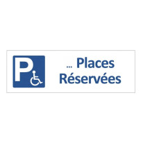Panneau places de parking handicapé - Direct Signalétique