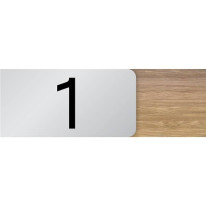 Signalétique avec Numéro Imprimé sur Bois et Alumi