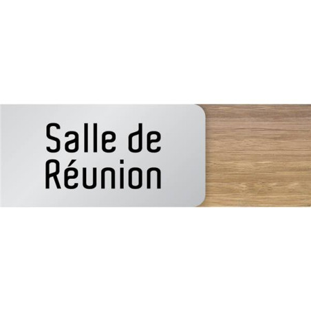 Signalétique Salle de Réunion en Bois et Aluminium