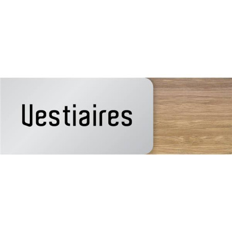 Signalétique Vestiaires en Bois et Aluminium - Gam