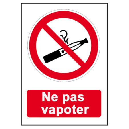 Panneau Ne Pas Vapoter - PIC 900F