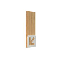 Picto Flèche à Gauche Bois et Alu - Gamme Wood®