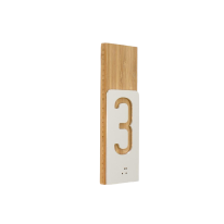 Numéro d´étages Bois et Alu - Gamme Wood®
