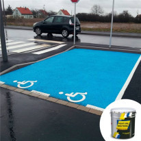 Peinture routière de couleur pour enrobé