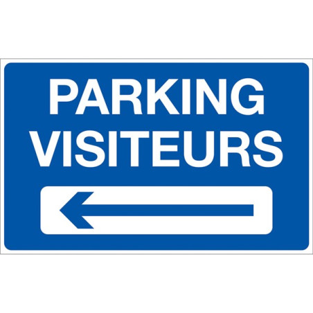 Panneau Parking Visiteurs à Gauche - P24