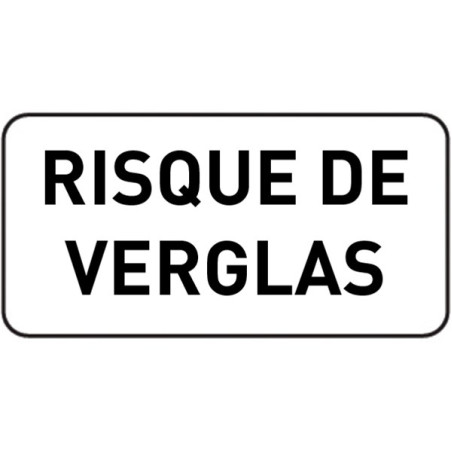 Panonceau Risque de Verglas - M9z pour panneau de 