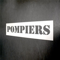 Pochoir Pompiers