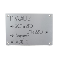 Panneau directionnel - Gamme Glossy avec entretois
