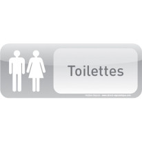 Plaque de porte Toilettes Text´icone®