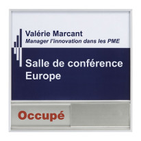 Plaque de porte Occupé/libre avec espace modulable