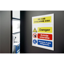 Panneau de sécurité personnalisé en aluminium