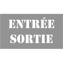 Pochoir Entrée Sortie