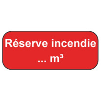 Panneau réserve d´eau incendie