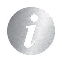 Pictogramme Information découpé en aluminium