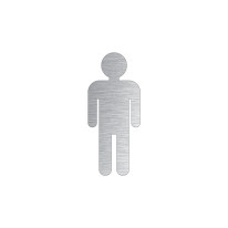 Pictogramme toilettes filles découpé en aluminium