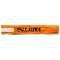 Brassard orange fluo avec texte - lot de 10