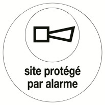 Autocollant Site protegé par alarme