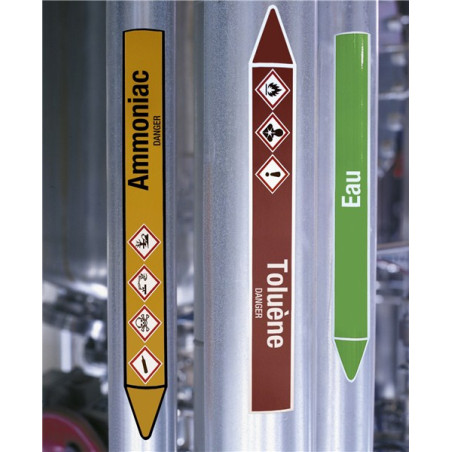 Marqueur tuyauterie Effluents chimiques