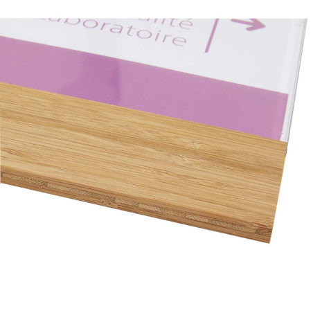 Plaque de porte Bois Modulable - Gamme Wood®