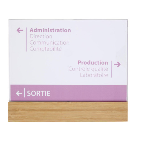 Plaque de porte Bois Modulable - Gamme Wood®
