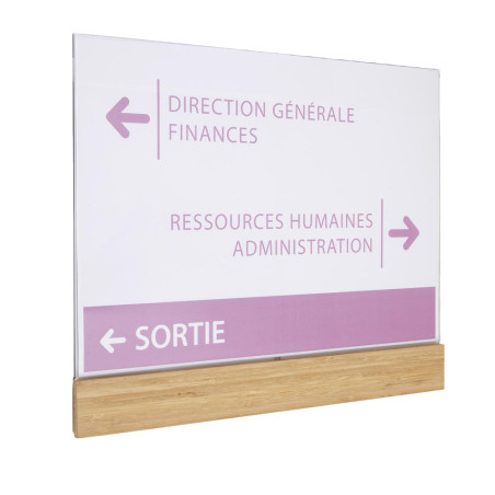 Plaque de porte Bois Modulable - Gamme Wood®