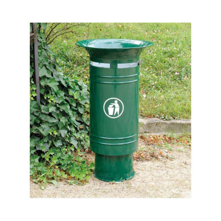 Corbeille cylindrique 60L - Vert