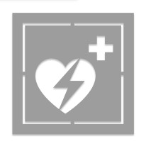 Pochoir Défibrillateur