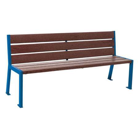 Banc en plastique recyclé - Gris