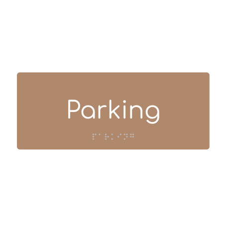 Plaque de porte PVC texte en relief - Parking