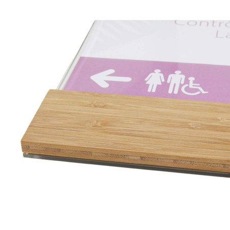 Plaque de porte Bois Modulable - Gamme Wood®