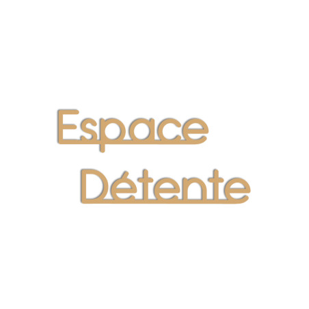 Gamme Or PVC 3.2 mm - texte Espace détente