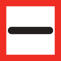 Panneau fluvial Obligation de s´arrêter dans certaines conditions - B5