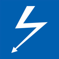 Panneau fluvial Croisement d´un câble électrique - E2