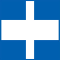 Panneau fluvial La voie est considérée comme affluente de la voie rencontrée - E10b