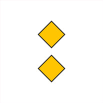 Panneau fluvial Dans le seul sens indiqué, passage du sens inverse étant interdit - D1b