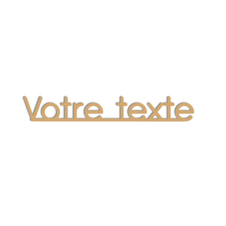 Gamme Or PVC 3.2 mm - texte personnalisé