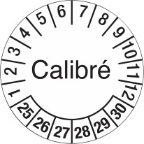 Pastilles calendrier Calibré