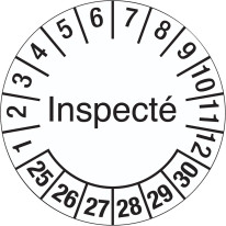 Pastille calendrier Inspecté