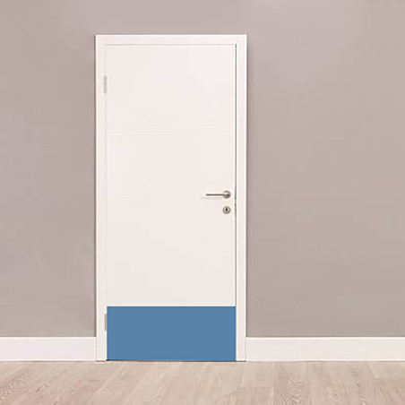 Plaque de bas de porte beige