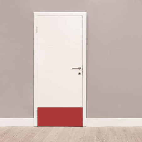 Plaque de bas de porte beige