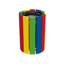 Corbeille junior multicolore 40 litres